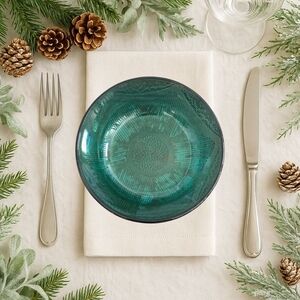 Vintage Emerald Green by Fortecrisa Set of 4 Soup Bowls